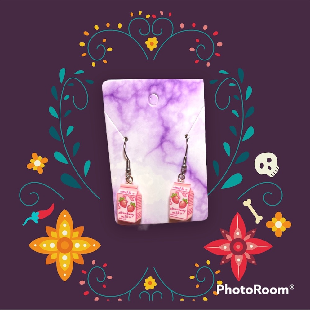 Strawberry Milk earrings